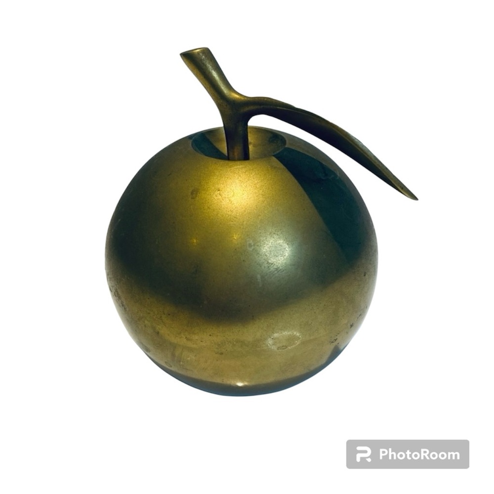 Brass Bell Apple Vintage 1970’ Teacher Apple